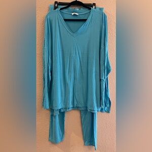 Vibrant Blue 2 Piece Long Sleeve Lounge Set